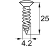 Схема DIN7983 4.2x25 А2 Ph