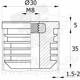 ILTFA30x1,5-2 M8