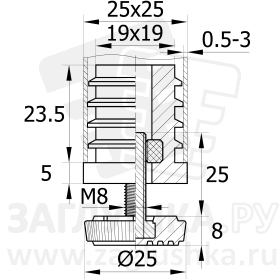 25-25М8.D25x25