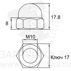 DIN1587-M10 А2