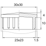 QCNABS30x30x1.5