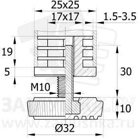 25-25М10П.D32x30